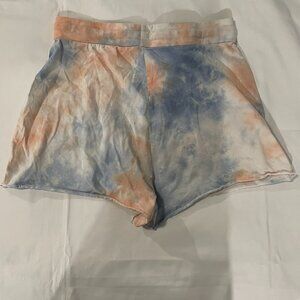 Up for sale is a Womens Pink Blue White Dye Zeyubird Shorts Size M.